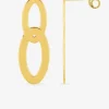 Boucles d'oreilles ovales or jaune 375‰ SO OR