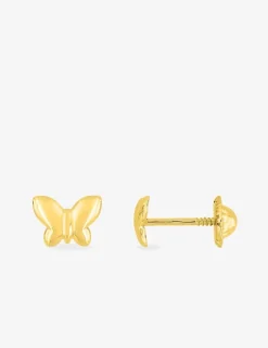 Boucles d'oreilles papillon or jaune 375‰ SO OR