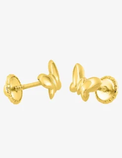 Boucles d'oreilles papillon or jaune 375‰ SO OR