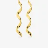 Boucles d'oreilles pendantes serpentin plaqué or SO OR
