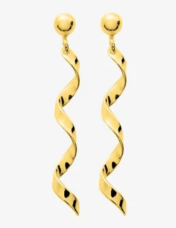 Boucles d'oreilles pendantes serpentin plaqué or SO OR