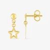 Boucles d'oreilles pendantes étoiles or jaune 375‰ SO OR