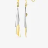 Boucles d'oreilles pendantes bicolores or 375‰ SO OR