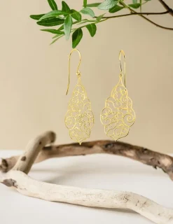 Boucles d'oreilles pendantes or jaune 375‰ SO OR