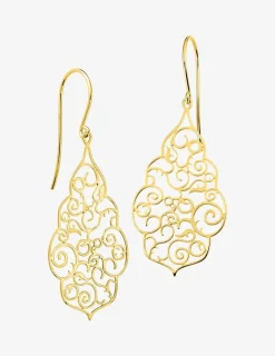 Boucles d'oreilles pendantes or jaune 375‰ SO OR