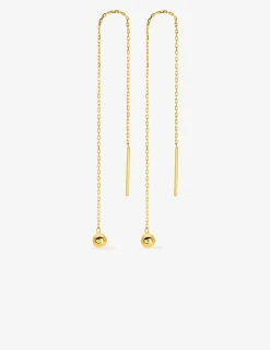 Boucles d'oreilles pendantes or jaune 375‰ SO OR