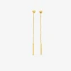 Boucles d'oreilles pendantes chaînes or jaune 750 ‰ SO OR