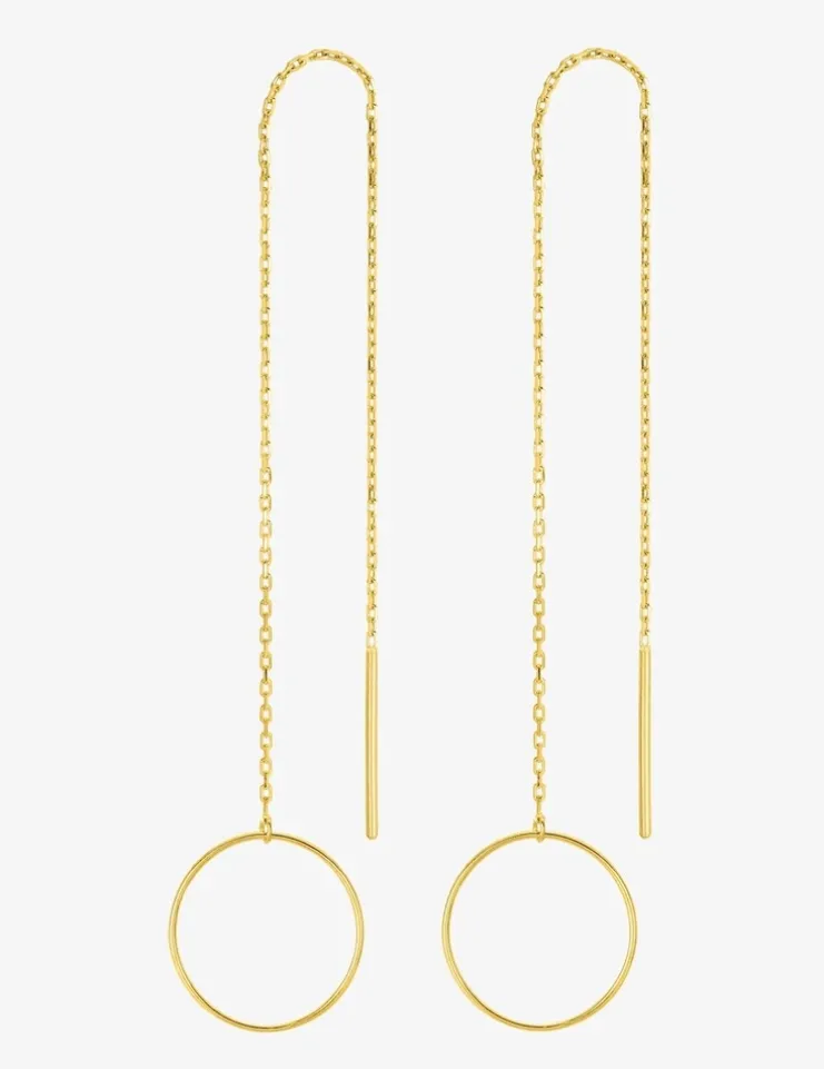 Boucles d'oreilles pendantes or jaune 375‰ SO OR