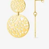Boucles d’oreilles pendantes en acier doré SO OR