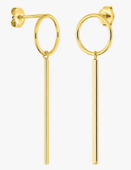 Boucles d'oreilles pendantes en plaqué or SO OR