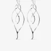 Boucles d'oreilles pendantes spirales argent 925‰ rhodié SO OR