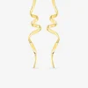 Boucles d'oreilles pendantes serpentins plaqué or SO OR