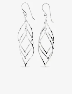 Boucles d'oreilles pendantes fantaisies argent 925 ‰ SO OR