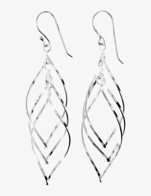 Boucles d'oreilles pendantes fantaisies argent 925 ‰ SO OR