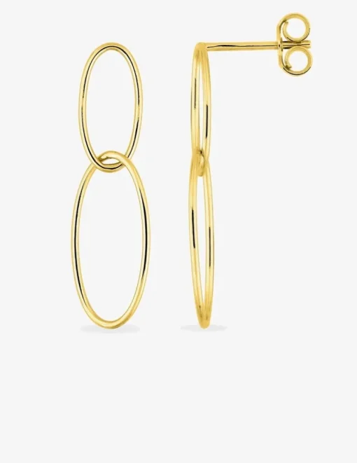 Boucles d'oreilles pendantes or jaune 375 ‰ SO OR
