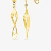 Boucles d'oreilles pendantes or jaune 375‰ SO OR