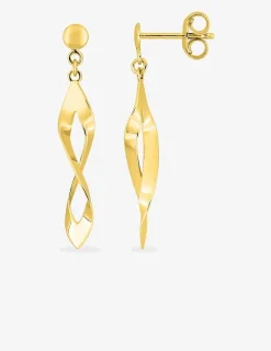Boucles d'oreilles pendantes or jaune 375‰ SO OR