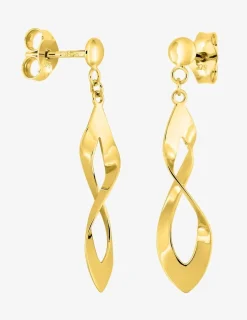 Boucles d'oreilles pendantes or jaune 375‰ SO OR
