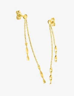 Boucles d'oreilles pendantes or jaune 375‰ SO OR