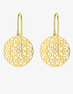 Boucles d'oreilles pendantes or jaune 375‰ SO OR