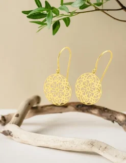 Boucles d'oreilles pendantes or jaune 375‰ SO OR