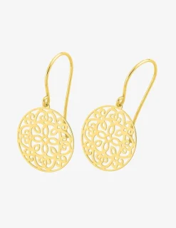 Boucles d'oreilles pendantes or jaune 375‰ SO OR