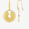 Boucles d'oreilles pendantes en acier doré SO OR