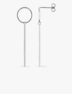 Boucles d'oreilles pendantes argent rhodié 925 ‰ SO OR