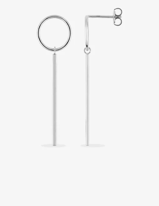 Boucles d'oreilles pendantes argent rhodié 925 ‰ SO OR