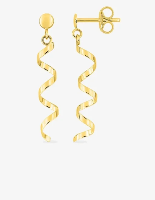 Boucles d'oreilles pendantes or jaune 750 ‰ SO OR