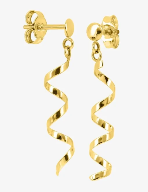 Boucles d'oreilles pendantes or jaune 750 ‰ SO OR