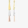 Boucles d'oreilles pendantes 3 ors 750 ‰ SO OR