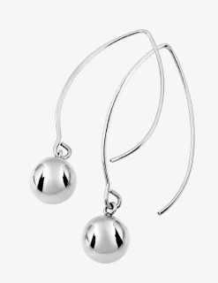 Boucles d'oreilles pendantes boules acier SO OR