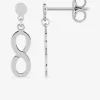 Boucles d'oreilles pendantes motif infini argent 925‰ SO OR