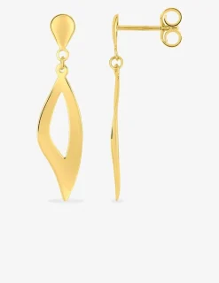 Boucles d'oreilles pendantes fantaisie or jaune 375 ‰ SO OR