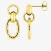 Boucles d'oreilles pendantes en acier doré SO OR