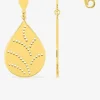 Boucles d'oreilles pendantes en plaqué or en forme de goute SO OR