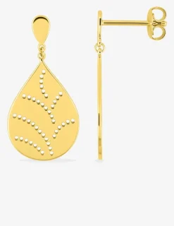 Boucles d'oreilles pendantes en plaqué or en forme de goute SO OR