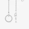Boucles d'oreilles pendantes rondes argent rhodié 925‰ avec oxyde de zirconium SO OR
