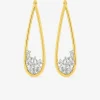 Boucles d'oreilles pendantes goutte plaqué or et oxydes de zirconium SO OR