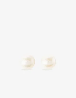 Boucles d'oreilles perles de culture eau douce argent rhodié 925%o 8 mm SO OR