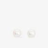 Boucles d'oreilles perles de culture eau douce argent rhodié 925%o 4 mm SO OR
