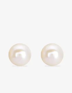 Boucles d'oreilles plaqué or et perle de culture d'eau douce 8 mm SO OR