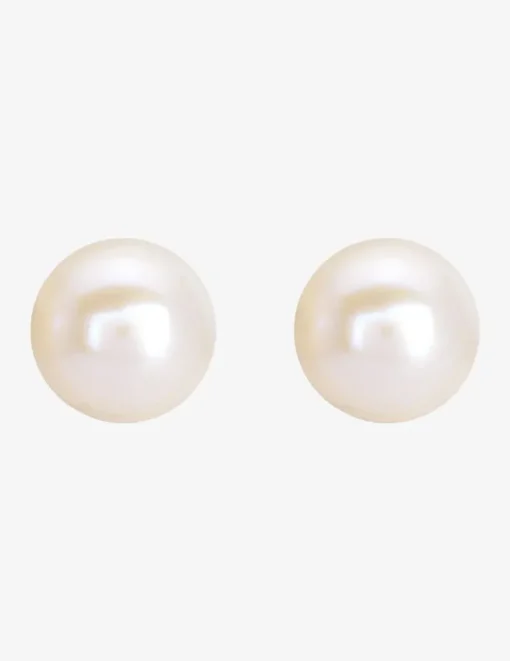 Boucles d'oreilles plaqué or et perle de culture d'eau douce 8 mm SO OR