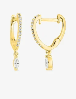 Boucles d'oreilles Plaqué or & oxydes de zirconium SO OR