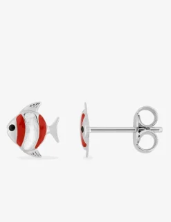 Boucles d'oreilles poissons argent 925 ‰ SO OR