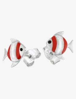 Boucles d'oreilles poissons argent 925 ‰ SO OR