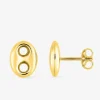 Boucles d'oreilles "grain de café" or jaune 375‰ SO OR