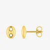 Boucles d'oreilles "grain de café" or jaune 375‰ SO OR