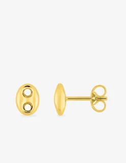Boucles d'oreilles "grain de café" or jaune 375‰ SO OR